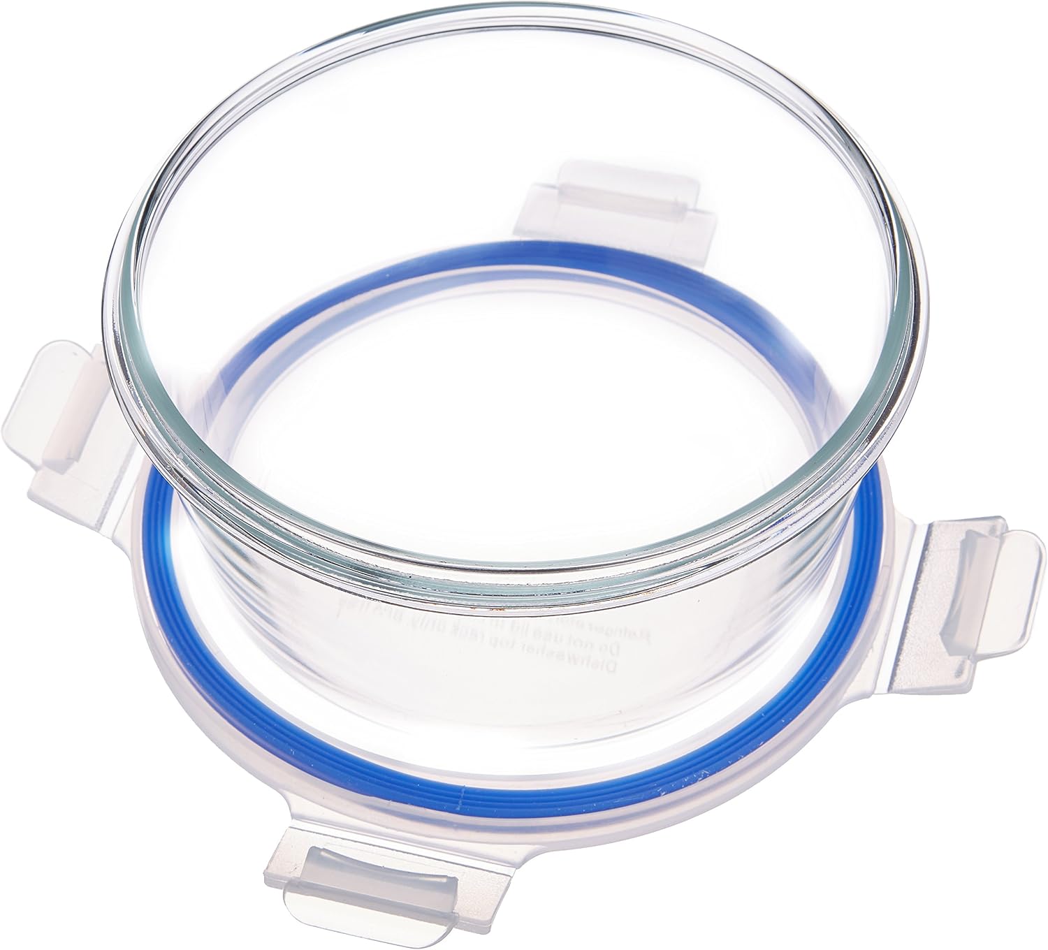 Amazon Basics Leak-Proof Glass Locking Lids Food Storage Containers, 14-Piece Set, 7 Count of Bases and 7 Plastic Lids, Clear - Image 3