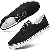 yageyan Men’s Low Top Canvas Walking Shoes Lace-up Fashion Sneakers Casual
