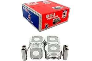DNJ Piston Set Standard Size P297 For 96-00 Honda/Civic, Civic del Sol 1.6L L4 SOHC Naturally Aspirated designation D16Y8,D16Y5
