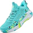 SANEARDE Mens Basketball Shoes High Top Breathable Non Slip Outdoor Sneakers Cushioning Workout Shoes for Fitness