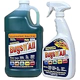 Bugs N All 1 Gal. Concentrate Makes 32 Qts. Pre-Wash Vehicle Cleaner - Bug Splatter and Black Streak Remover. Includes an EMP