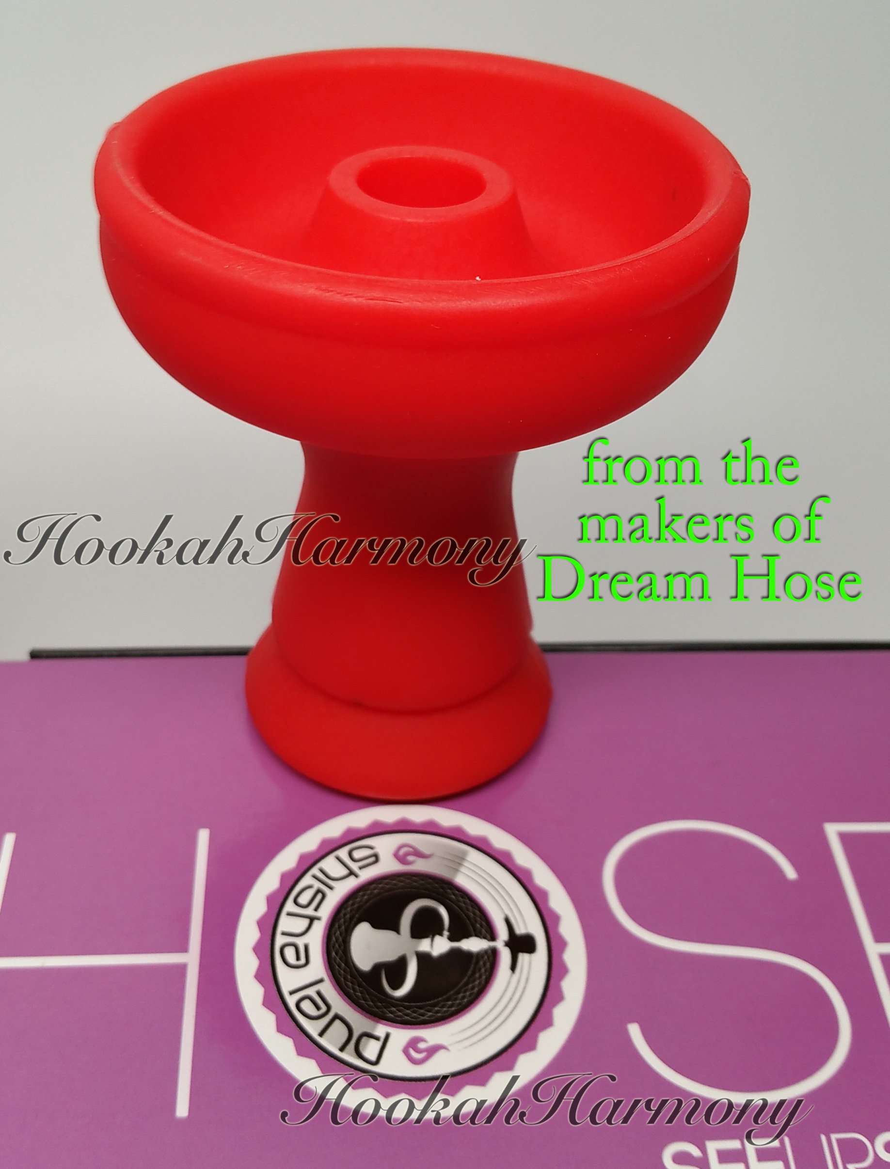 RED Silicone Shisha Land Hookah Phunnel Bowl New Lotus Head Makers of