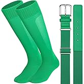 Ratokaler Baseball Socks and Belt Combo for Youth Adult Softball Sock Belt for Boys and Girls