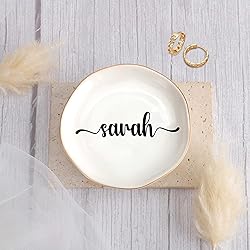 JoycuFF Sarah Personalized Name Ceramic Jewelry