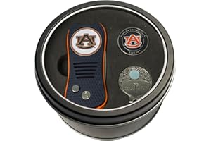 Team Golf NCAA Gift Set Switchblade Divot Tool, Cap Clip, & 2 Double-Sided Enamel Ball Markers, Patented Design, Less Damage to Greens, Switchblade Mechanism