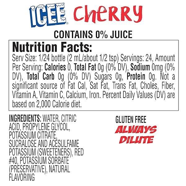ICEE ZERO CALORIE LIQUID WATER ENHANCER FLAVOR DROPS – 1.62 FLUID OUNCES (48 MILLILITERS) – PACK OF 4 (ORIGINAL VARIETY PACK)