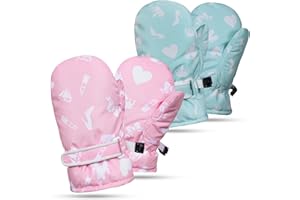 Waterproof Toddler Mittens for Boys & Girls – Warm Fleece Baby Winter Gloves, Toddler Snow Gloves for Kids