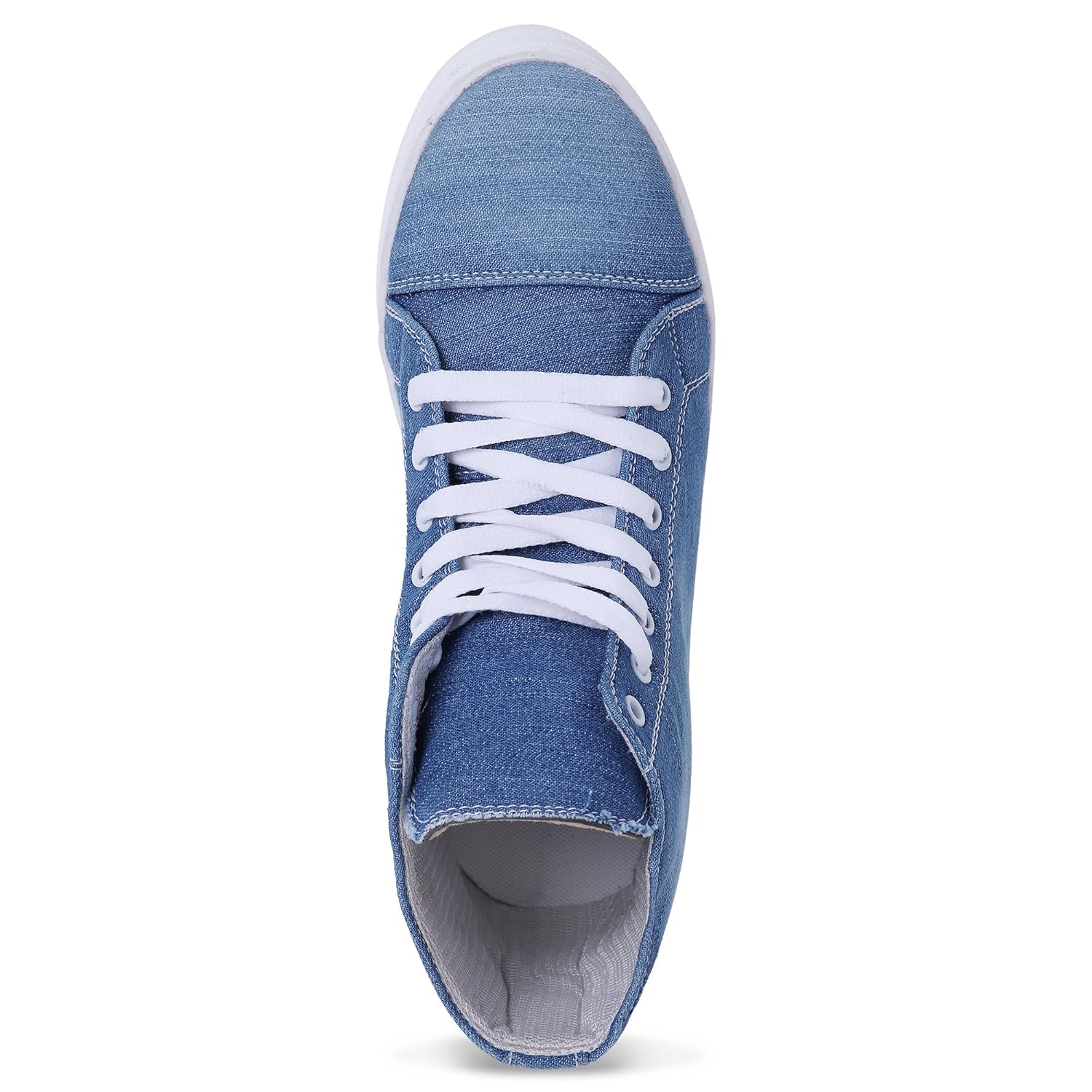 zovim women denim long sky casual sneakers shoes