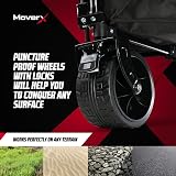 MoverX 200L Folding Trolley on Wheels, Portable Camping Cart, Black view 3