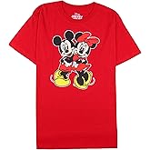 Disney Womens Minnie Mouse Strolling Tee (US, Alpha, X-Large, Regular, Regular, Cardinal Red)