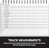 UniBrands Ultimate Gym Workout Log Book 100 Pages XL A5 Black view 4