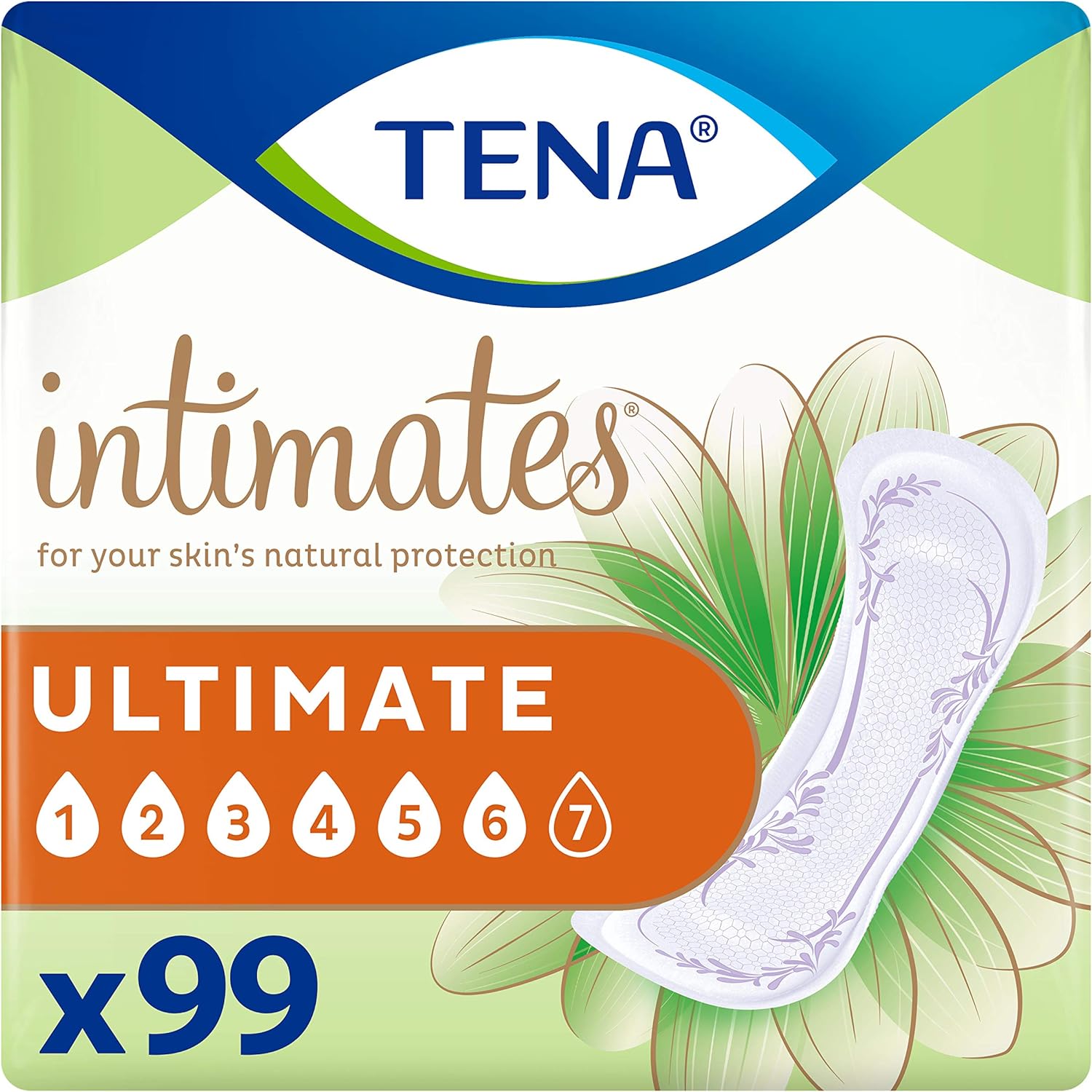 TENA Intimates Ultimate Absorbency Incontinence/Bladder Control Pad, Regular Length, 99 Count (Packaging May Vary): Health & Personal Care