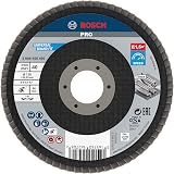 Bosch 1x PRO Metal X571 Flap Disc 115 mm G40 Angled for Small Grinders