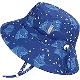 JAN & JUL Girls' Adjustable Water Resistant Bucket Sun-hat 50+ UPF