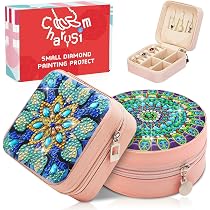 Kit Diamond Painting Mandala Sous-Verres – Cadeau Fille 8-12 Ans Ado Créatif DIY 5D Strass Brillant