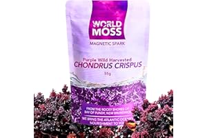 Sea Moss Supplement - Purple Chondrus Crispus 55g - Wild Harvested, Real Sea Moss from New Brunswick, Canada - Organic Irish 