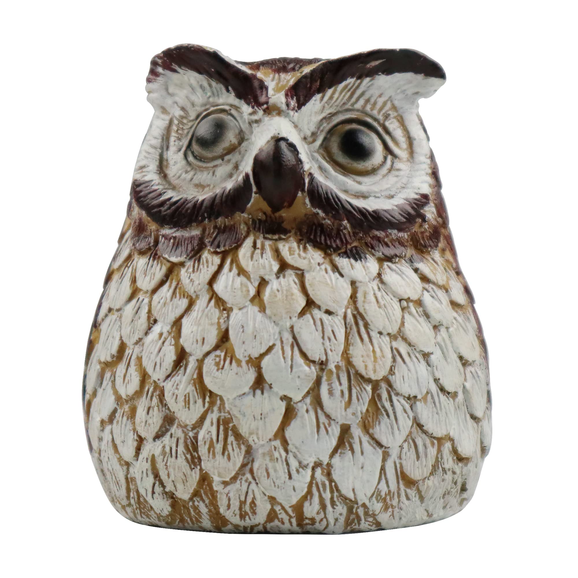 Memeyou Hide a Key Outdoor Key Hiders Waterproof Key Safe Storage Lock Box for Outside Yard Garden Ornament Large Size Design House Spare Holder Owl