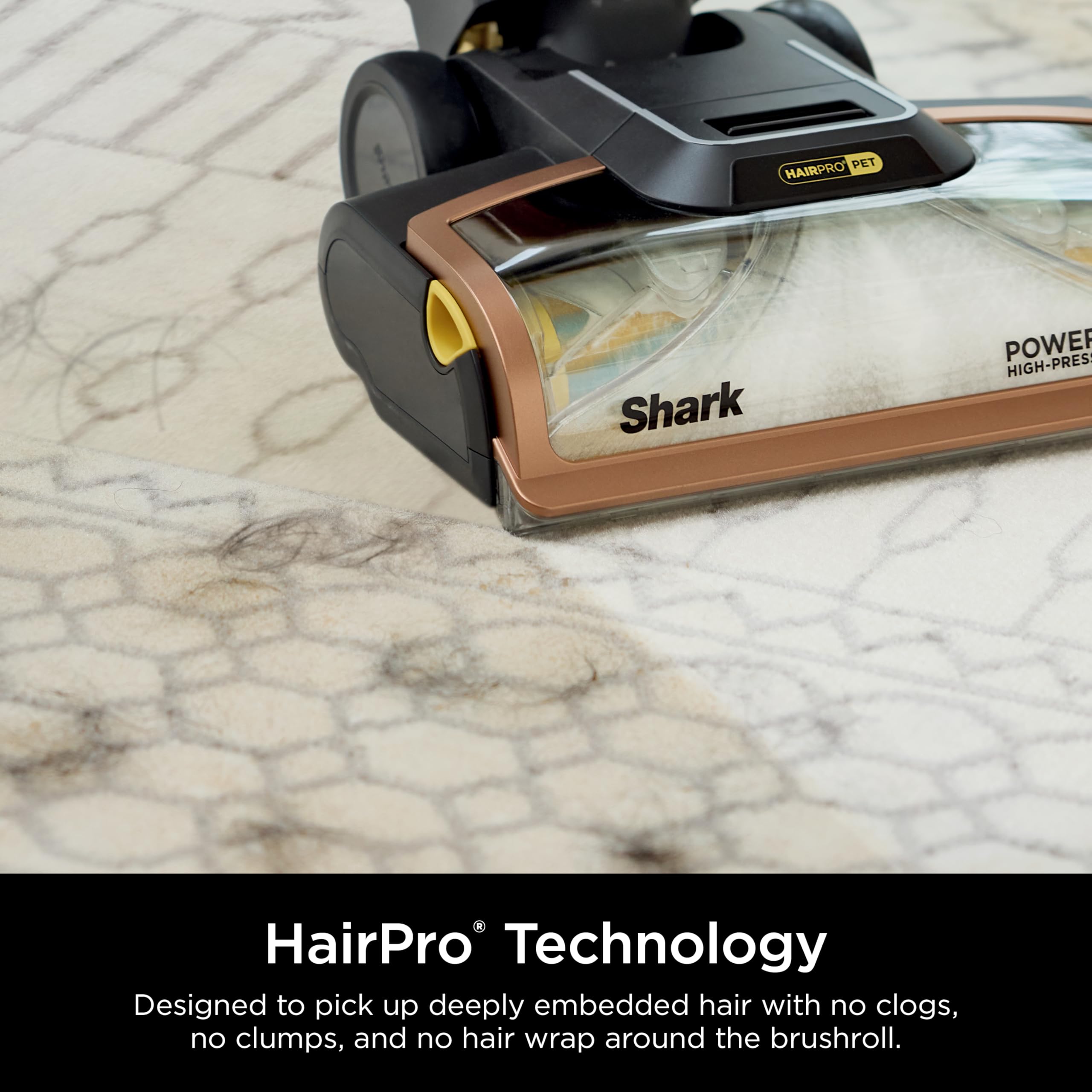 Shark CarpetXpert HairPro with StainStriker, Upright Carpet, Area Rug & Upholstery Cleaner, Perfect for Pets & Hair Removal, Carpet Shampooer, 4 Cleaning Tools, Pet Cleaning Solution, Copper, EX301