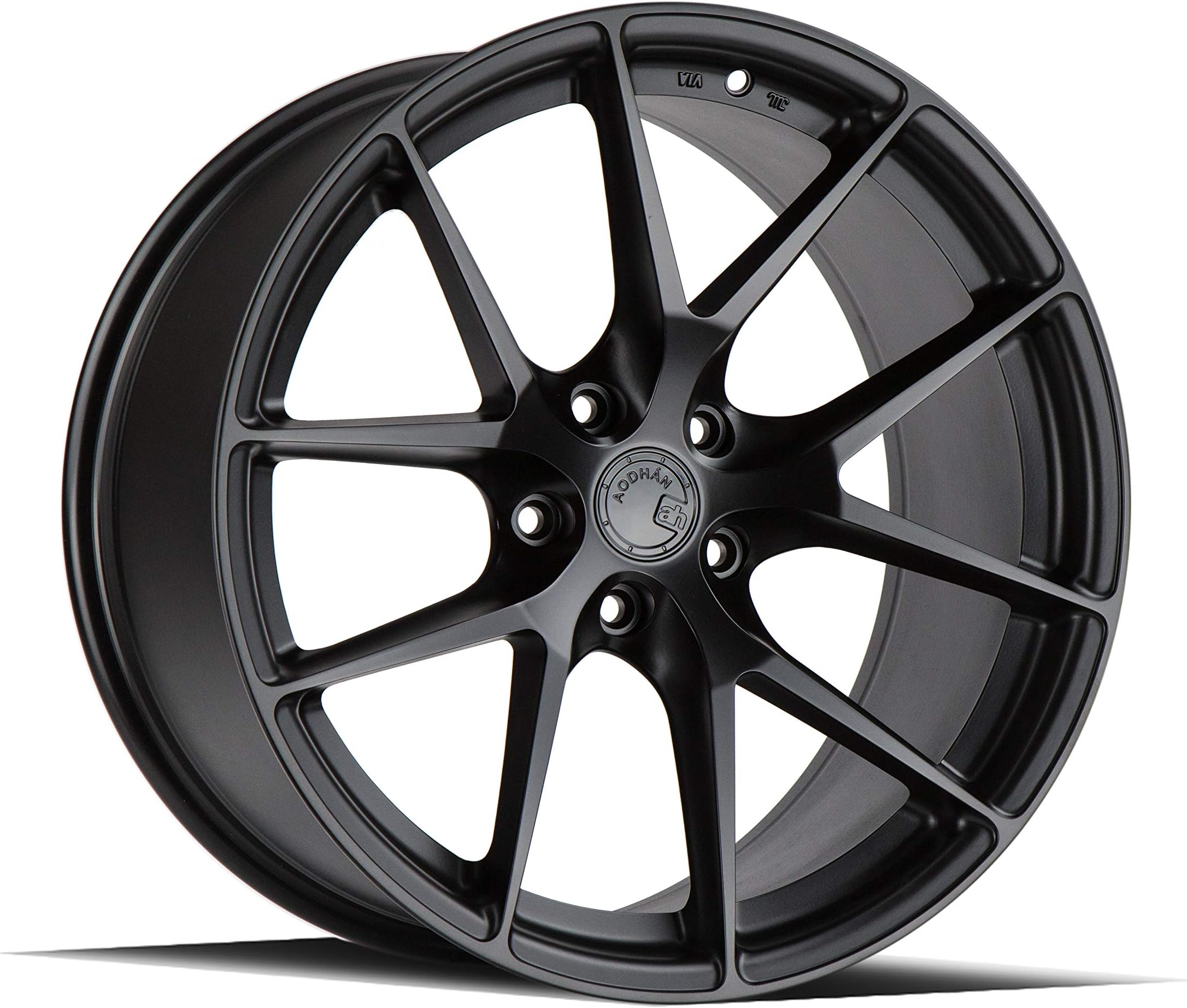 AodHan LS007 Wheel - Matte Black: 19X8.5 Wheel Size; 5X112 Lug Pattern; 66.6mm Hug Bore; 35mm Off Set.