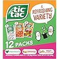 Tic Tac Flavor Variety Pack, 12 Count, On-the-Go Refreshment, Stocking Stuffers, 1 oz Each