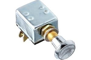Calterm 42200 Switch, Chrome Push-Pull Switch, 1 Count (Pack of 1)