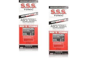 S.S.S. CO. S.S.S. Tonic Iron and Vitamin B Supplement Liquid, Large 20 oz (Pack of 2)