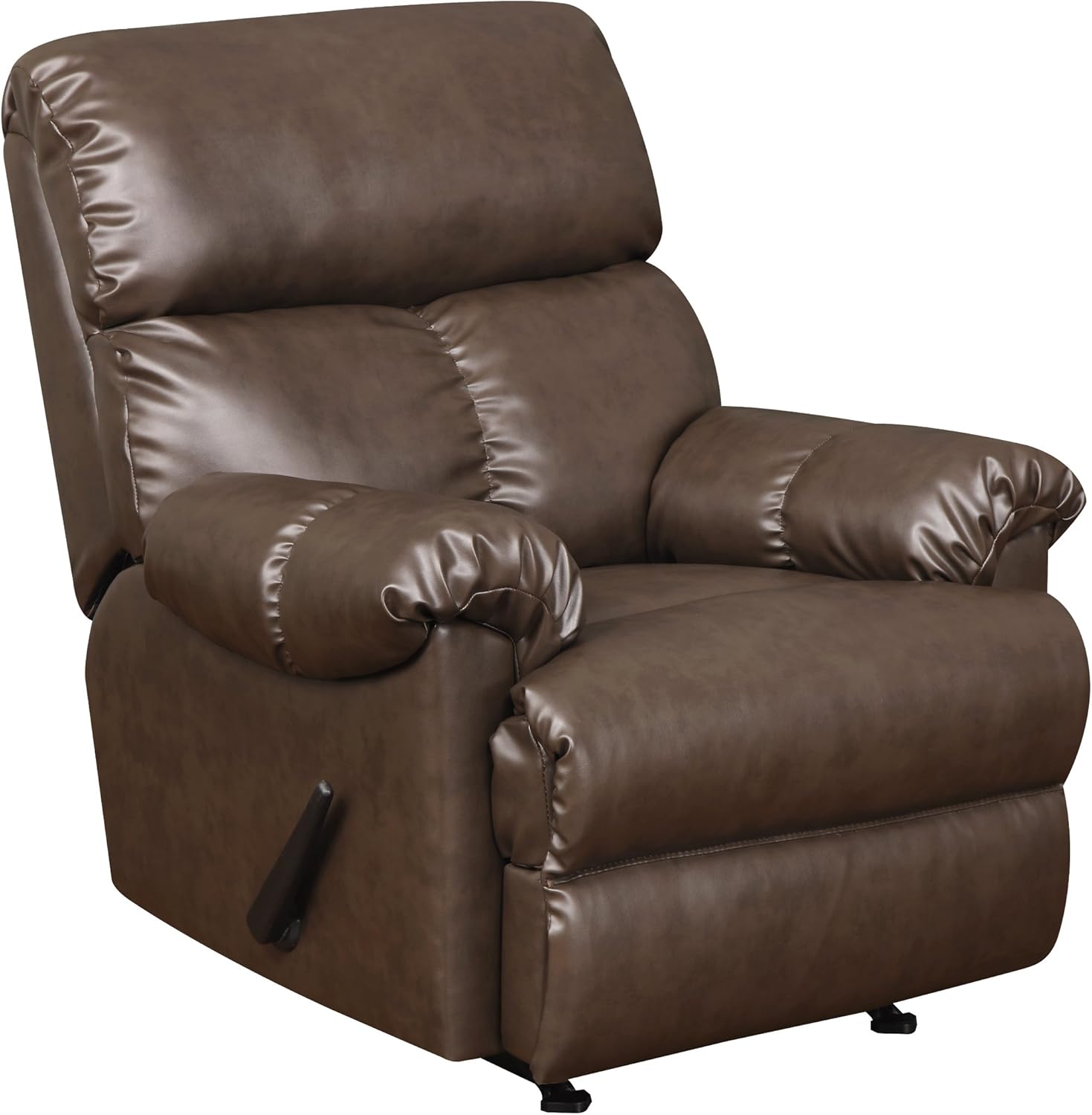 Dorel Asia Faux Leather Recliner, Brown Furniture & Decor