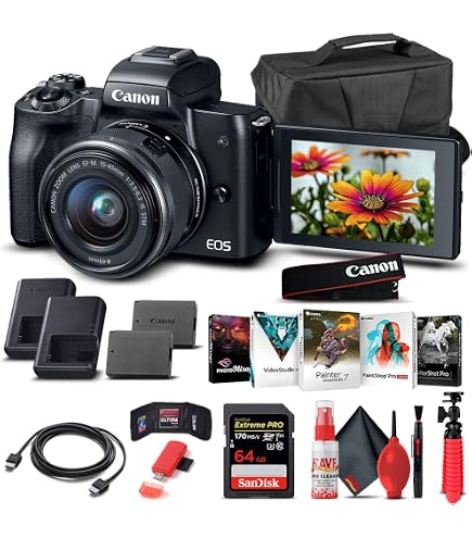 Amazon.com : Canon EOS M50 Mirrorless Digital Camera with 15-45mm