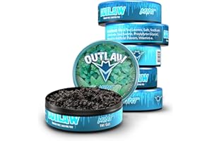 OUTLAW DIP COMPANY Outlaw Dip - Mint - Fat Cut - 6 Pack - Tobacco & Nicotine Free Chew
