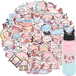 50Pcs Salamander Stickers, Axolotl Sticker,Kids