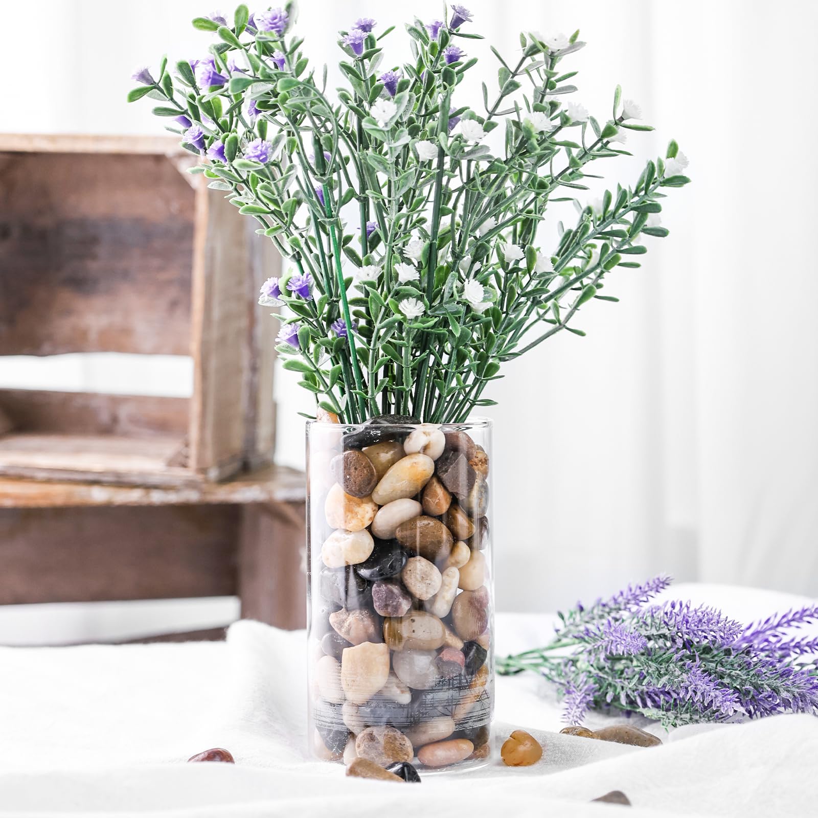 HAKACC 450g Edelsteine, Halbedelsteine Trommelsteine für Kinder und Jugendliche Edelsteinspiel Schatzsuche und Dekoration