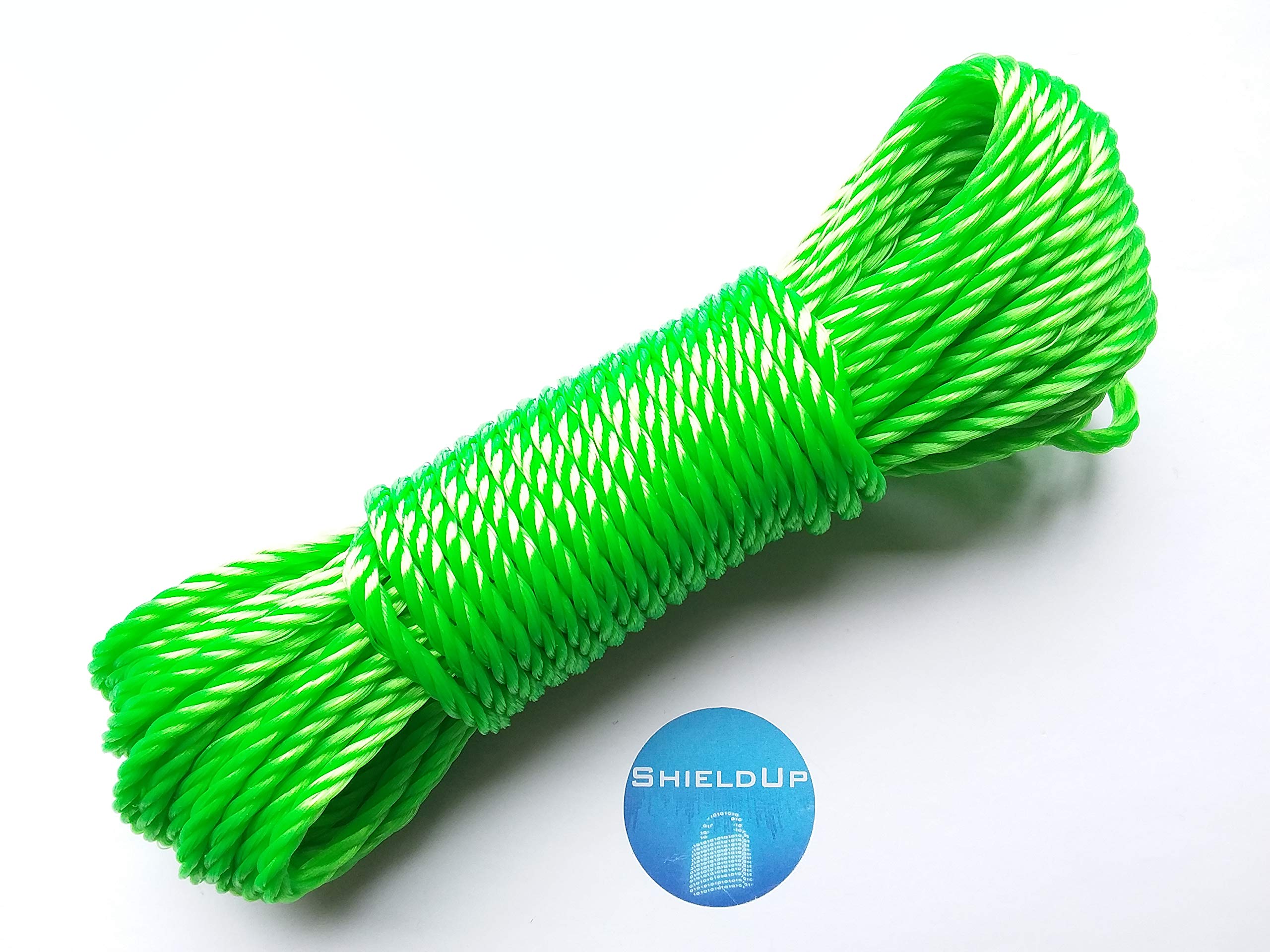 ShieldUp Extra Strong 15M X 6MM Polypropylene Rope (Green)