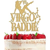 Virgo Baddie Cake Topper, Big Virgo Energy/Virgo Season/Virgo AF, Funny 12 Constellation Zodiac Virgo Theme August September 