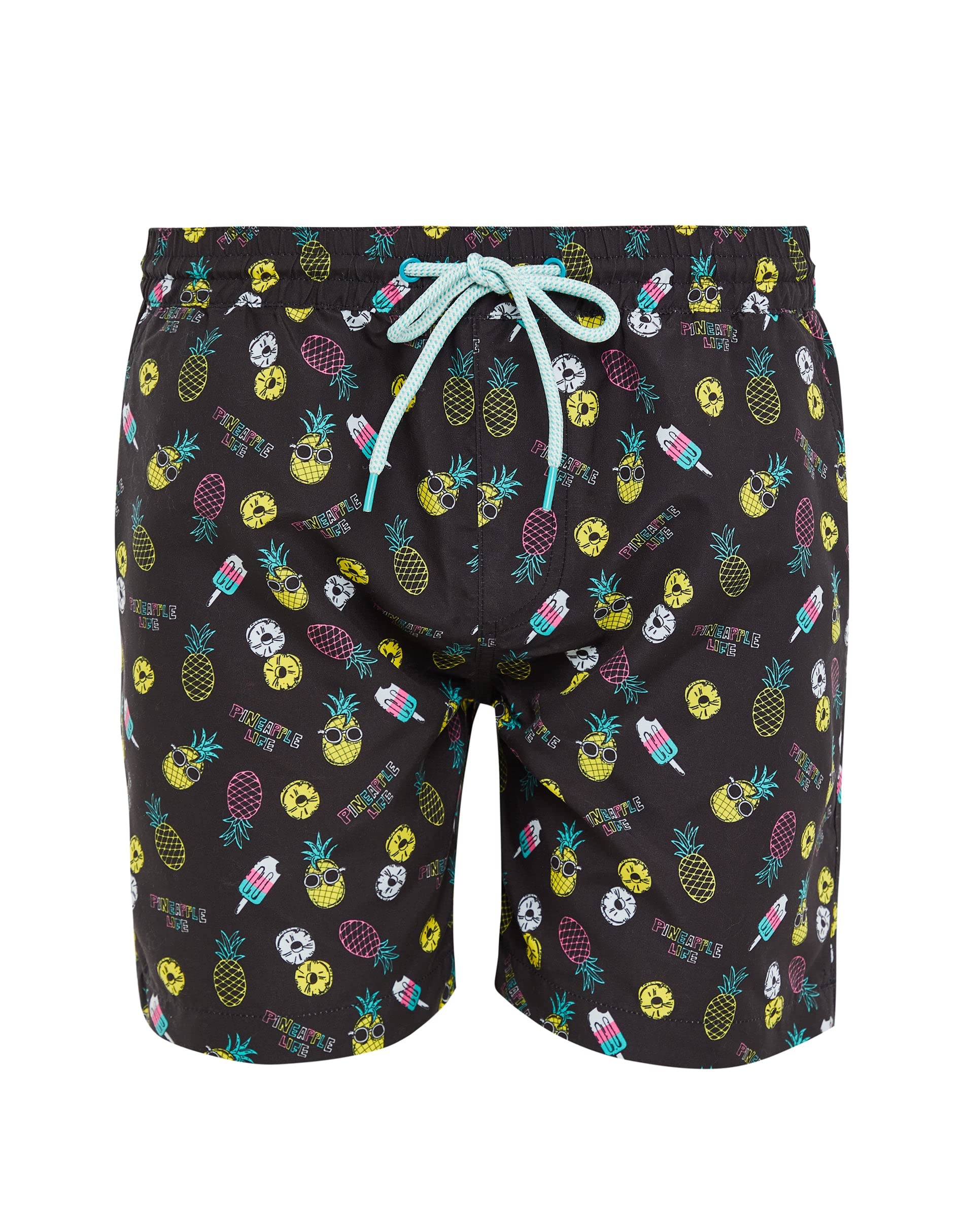 Nicoman Embossed Spaghetti Door Mat Dirt-Trapper Jet-Washable Doormat 70x43cm (Blue, CAT Shape) - Use Indoor or Sheltered Outdoor