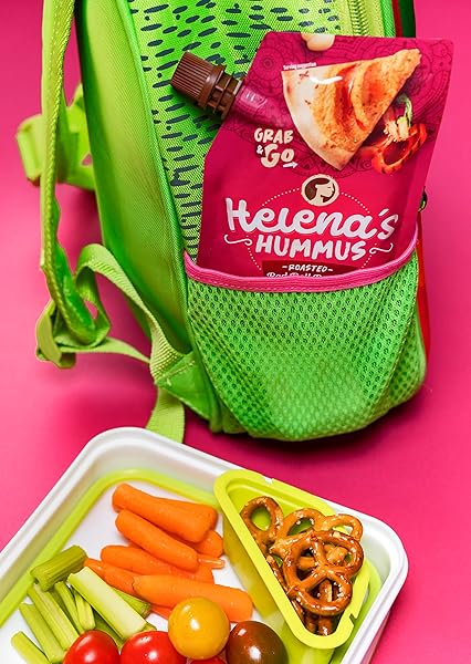HELENA HUMMUS TRIPACK, SHELF-STABLE, NO ADDED PRESERVATIVES, 2 NATURAL CLASSIC 4.23 OZ AND 1 ROASTED BELL PEPPER 4.23 OZ (PACK OF 1 TRIPACK)