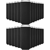 WhaleSiper Slim Can Cooler Sleeves (25 Pack) Bulk Customizable, Blank Foldable Foam Insulators for Beer Bottles & 12oz Tall Cans, Sublimation/HTV-Ready for Beer, Seltzer & White Claw (Black)