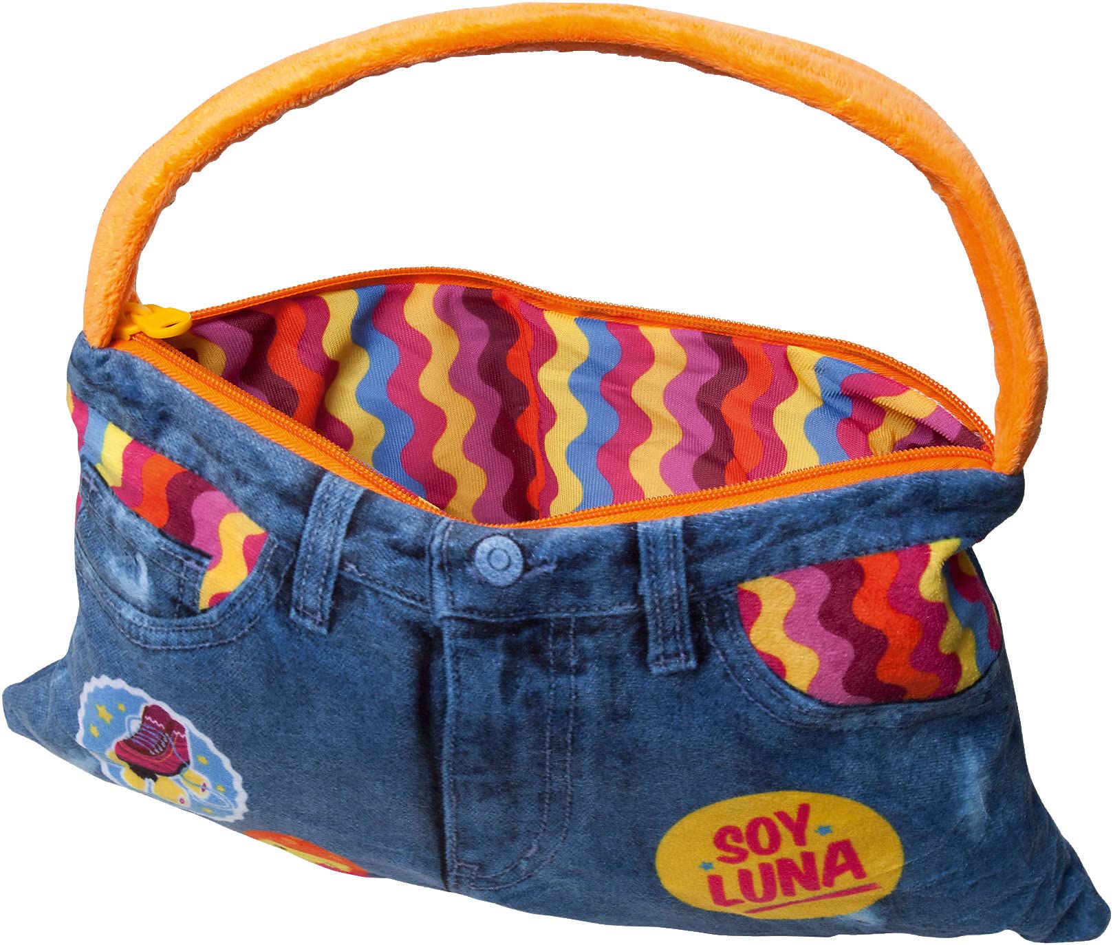 Joy Toy 16086 Soy Luna Plush Cushion in Jeans Style, 44 x 26 cm