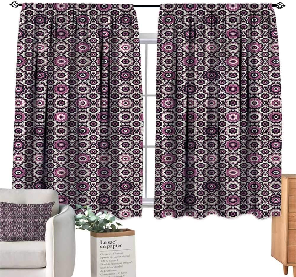 Amazon Com Pricetextile Purple Curtains Flowering Nature Motifs