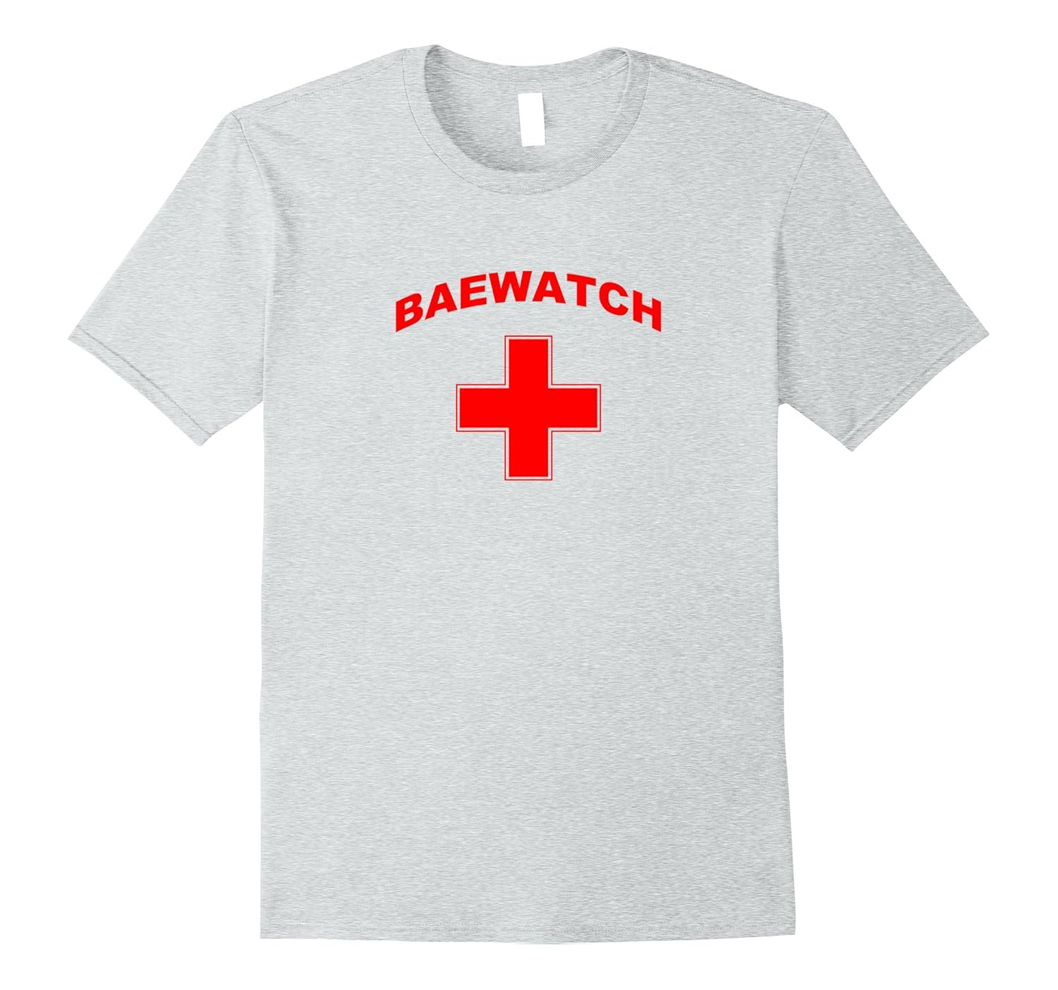 Bae Watch Baewatch Lifeguard Red White Swim T-Shirt-ANZ