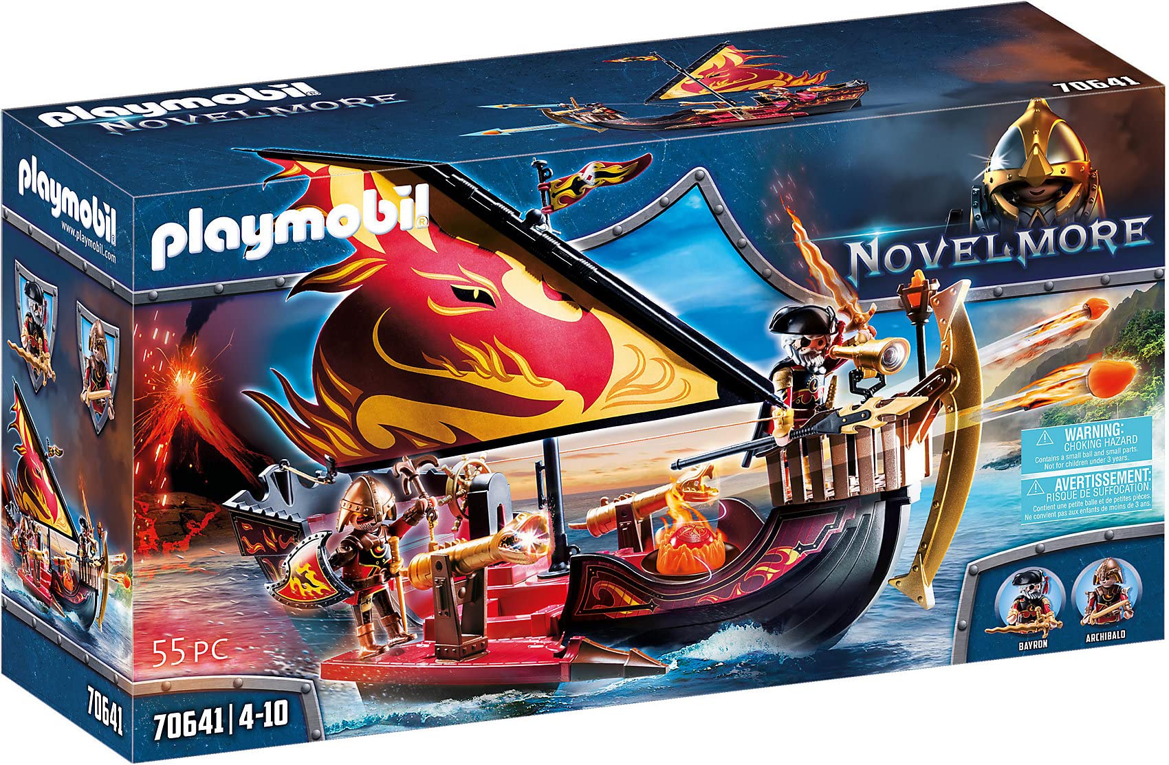 Playmobil 70641 Navire De Combat Des Burnham Raiders - Novelmore- Novelmore - Navire Novelmore