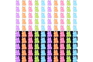 Huwena 200 PCS Luminous Mini Resin Frogs Glow in The Dark Miniature Figurines Frogs Garden Animals Miniature Luminous for Garden DIY Craft Accessories Dollhouse Decorations(Classic)