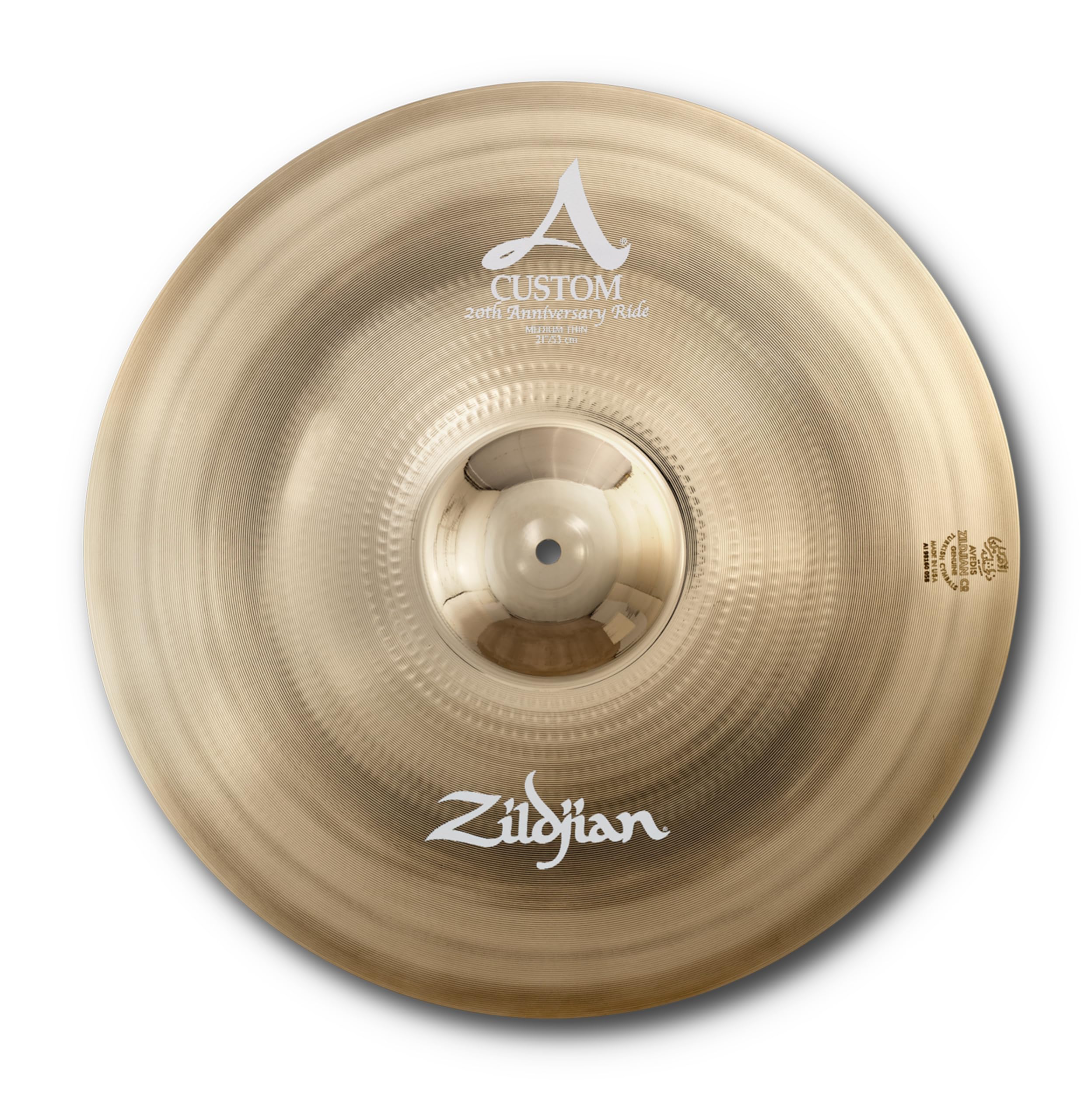 Zildjian A Custom Series - 21 Inch 20th Anniversary Ride Cymbal