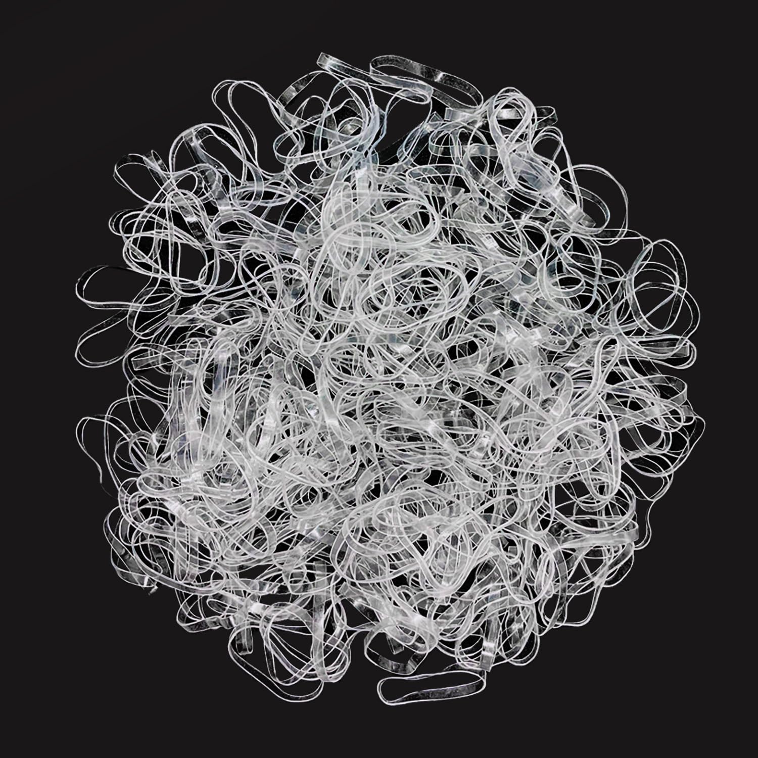 WANBY Elastic Hair Bands for Women 750Pcs Hair Ties Bands Soft Elastics Ponytail Holders Hair Ties for Girls Toddler (Clear)