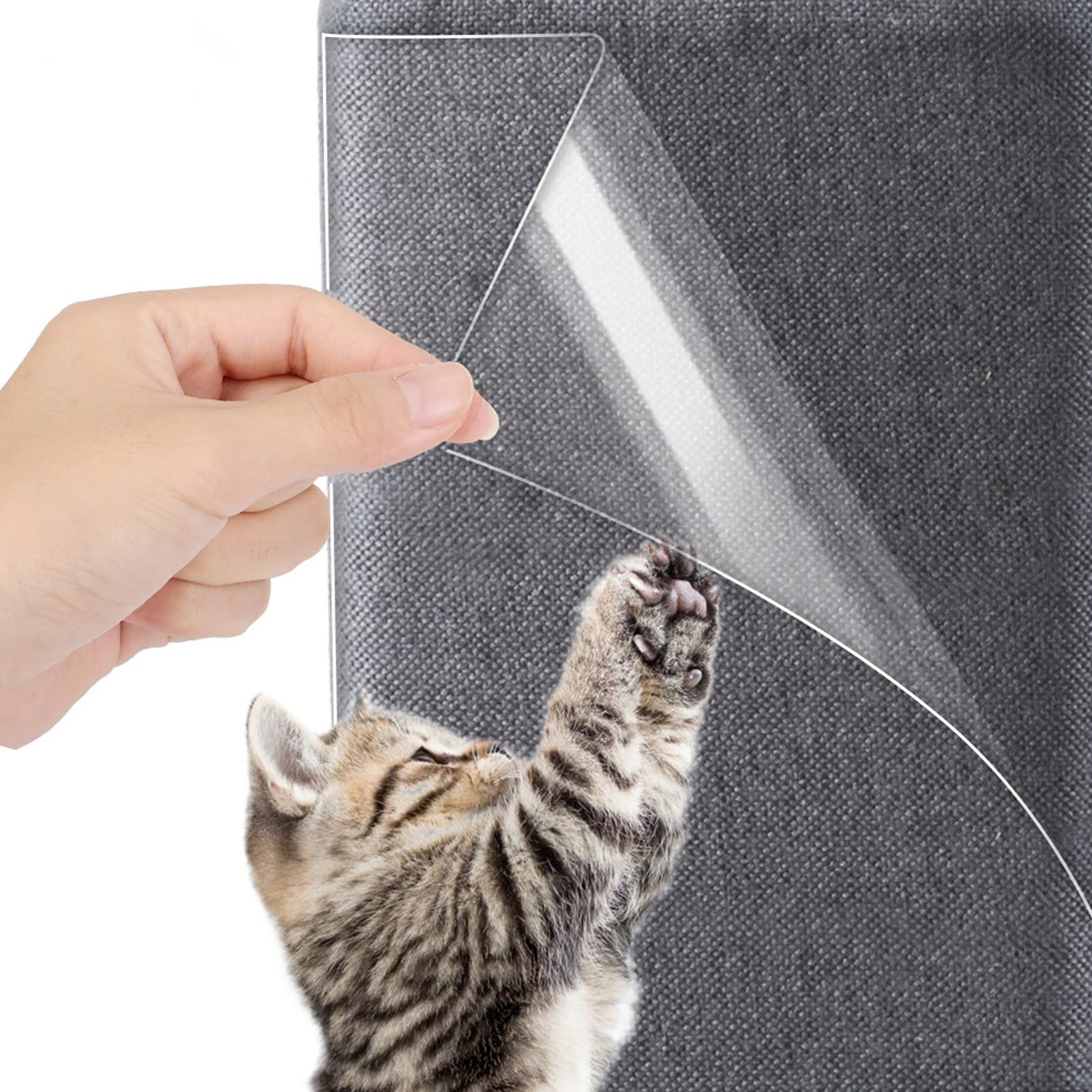 Ejoyous Cat Scratch Protector for Sofa, Transparent Cat Furniture Protector Cover Scratch Guards Cat Scratch Deterrent Tape Clear Anti-Scratch Protector Cat Scratch Post for Walls Couch Ch
