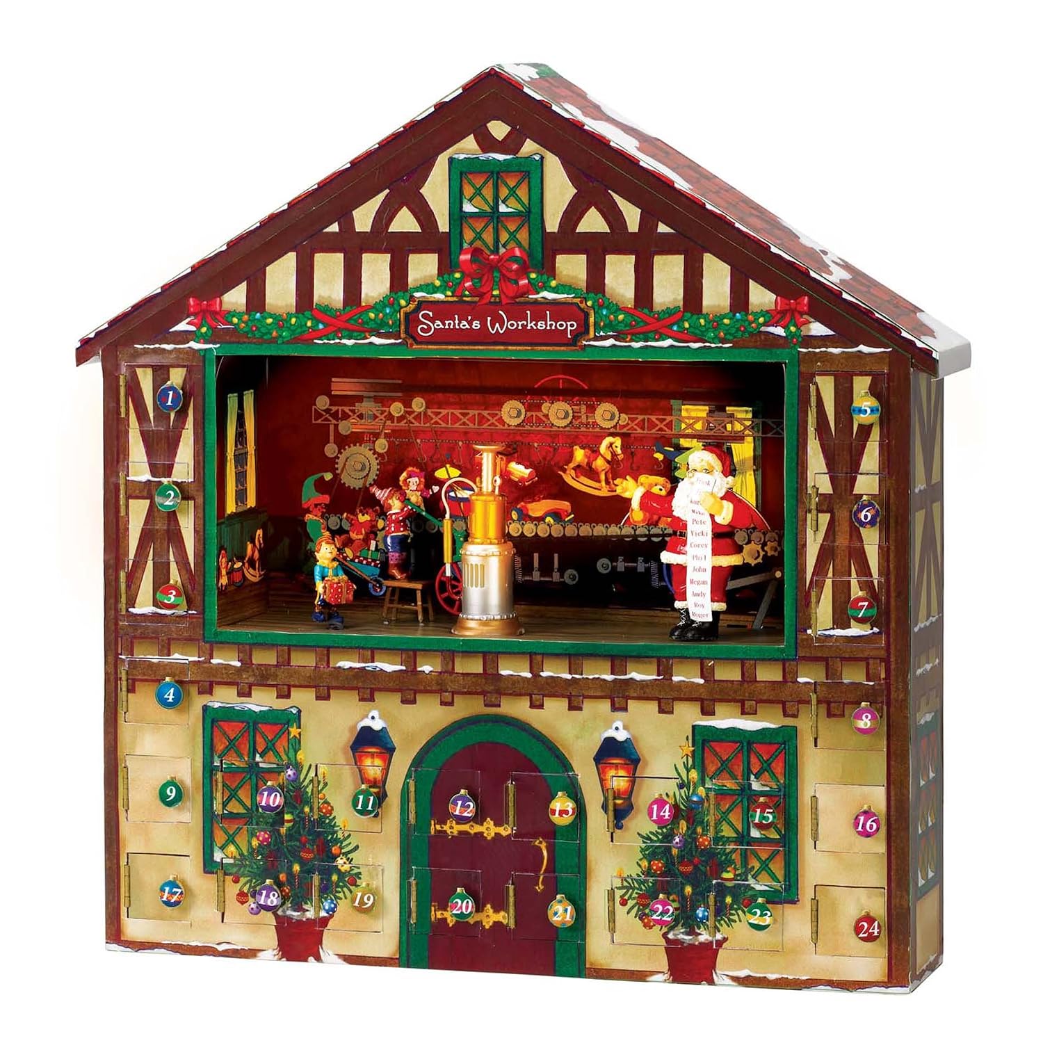 Animated Musical Advent House Plays 25 Favorite Christmas Carols Animated Musical Advent House Plays 25 Favorite Christmas Carols