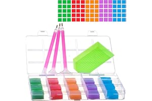 YSHIHE 80 Pcs Painting Glue Clay Wax Tools Diamond Art Wax Set for 5D Diamond Art Accessories