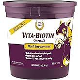 Horse Health Vita Biotin Crumbles Horse Hoof Supplement, 3 lbs | 48-Day Supply,Biotin Supplement Supports Healthy Hoof Growth, Strong Walls, Prevents Cracks &amp; Chipping