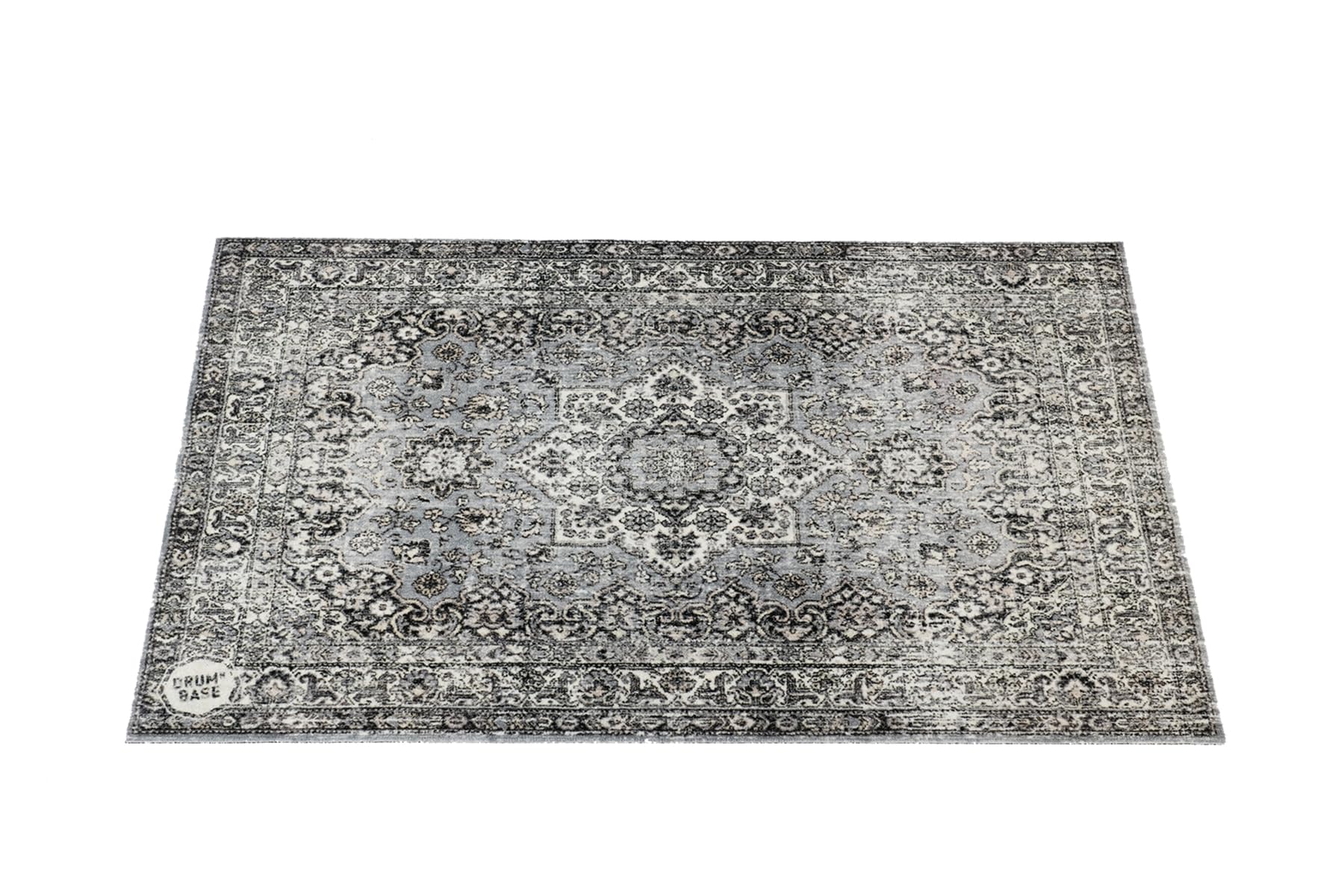 DRUM N BASE Vintage Persian Stage Rug - Grey - 130 x 90cm