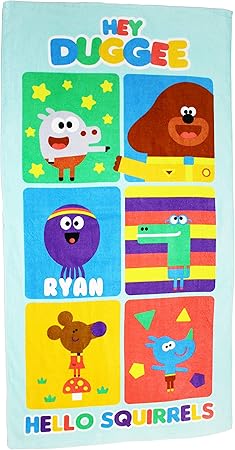 hey duggee hooded towel