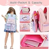 Bansusu Kawaii Bunny Large Girls Backpack Purple 32x17x45cm Bookbag view 5